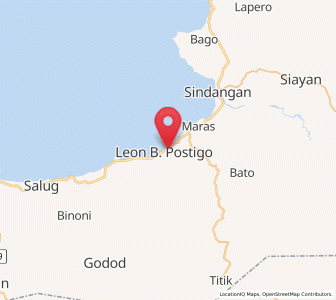Map of Leon Postigo, Zamboanga Peninsula
