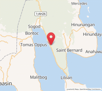 Map of Libagon, Eastern Visayas