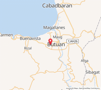 Map of Libertad, Caraga