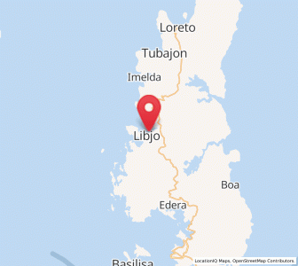 Map of Libjo, Caraga