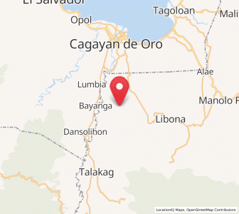 Map of Liboran, Northern Mindanao