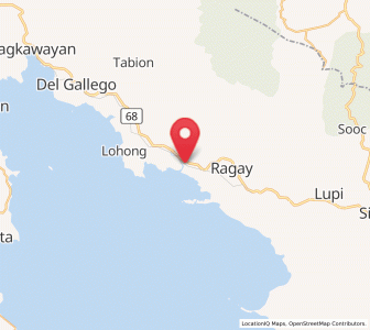 Map of Liboro, Bicol