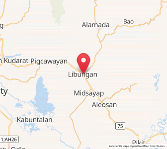 Map of Libungan, Soccsksargen