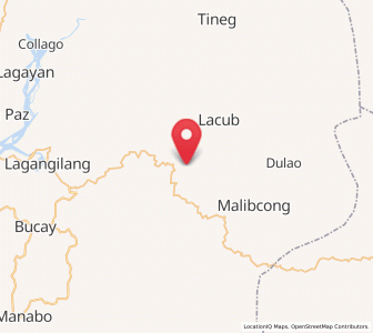 Map of Licuan, Cordillera
