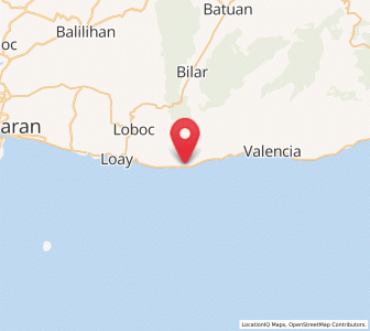 Map of Lila, Central Visayas
