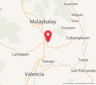 Map of Linabo, Northern Mindanao