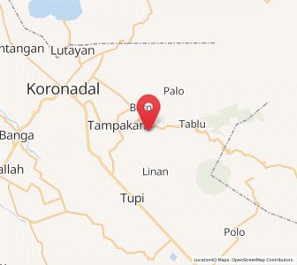 Map of Linan, Soccsksargen