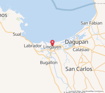 Map of Lingayen, Ilocos