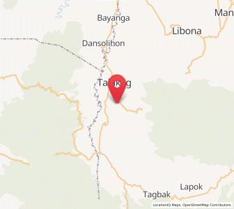 Map of Lingion, Northern Mindanao