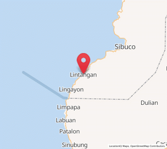 Map of Lintangan, Zamboanga Peninsula