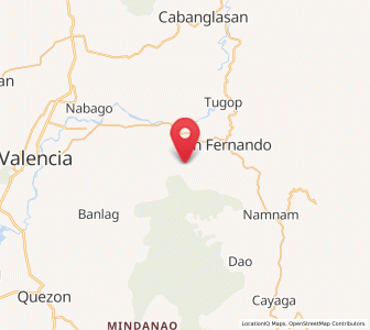 Map of Little Baguio, Northern Mindanao