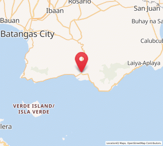 Map of Lobo, Calabarzon