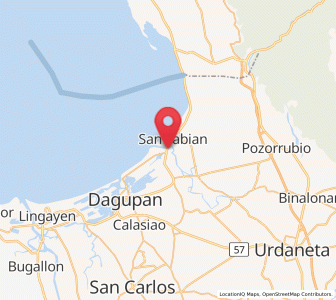 Map of Longos, Ilocos