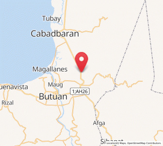 Map of Los Angeles, Caraga