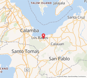 Map of Los Baños, Calabarzon