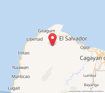 Map of Lourdes, Northern Mindanao