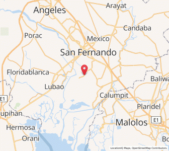 Map of Lourdes, Central Luzon