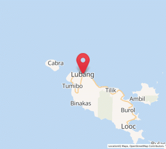 Map of Lubang, Mimaropa