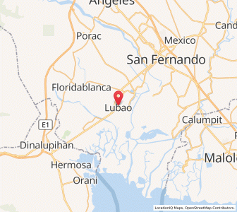 Map of Lubao, Central Luzon