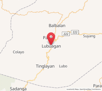 Map of Lubuagan, Cordillera