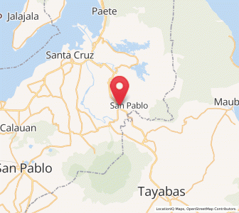 Map of Luisiana, Calabarzon