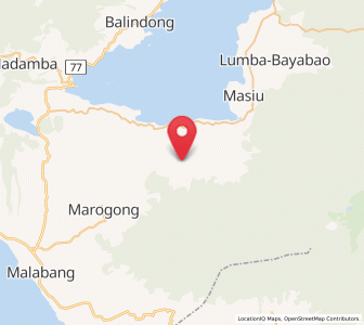Map of Lumbac, Autonomous Region in Muslim Mindanao