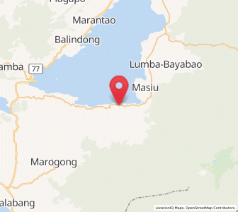 Map of Lumbayanague, Autonomous Region in Muslim Mindanao