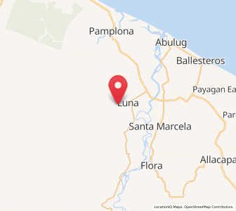 Map of Luna, Cordillera