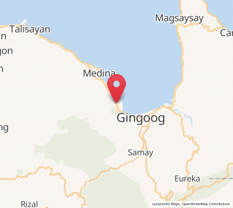 Map of Lunao, Northern Mindanao