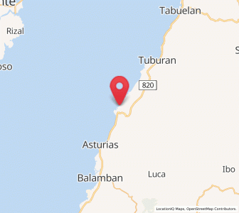 Map of Lunas, Central Visayas