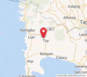 Map of Luntal, Calabarzon