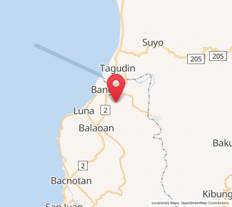 Map of Lusong, Ilocos