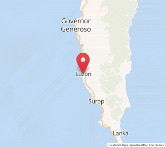 Map of Luzon, Davao