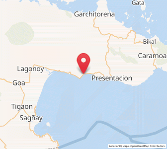 Map of Maagnas, Bicol