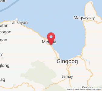 Map of Maanas, Northern Mindanao