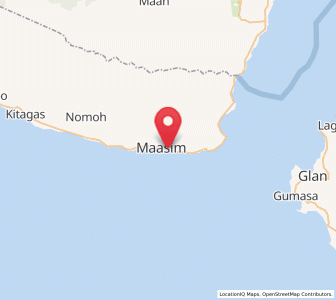 Map of Maasim, Soccsksargen