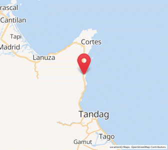 Map of Mabahin, Caraga