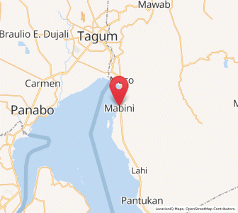 Map of Mabini, Davao