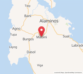 Map of Mabini, Ilocos