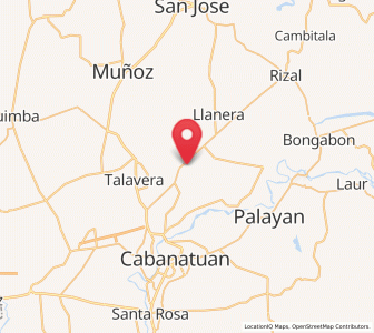 Map of Mabini, Central Luzon