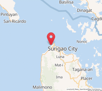 Map of Mabua, Caraga