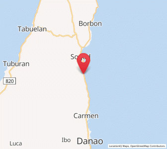 Map of Macaas, Central Visayas