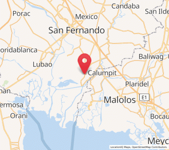 Map of Macabebe, Central Luzon
