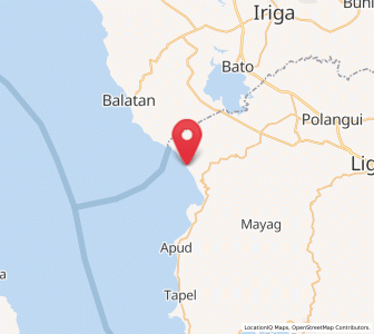 Map of Macabugos, Bicol