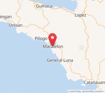 Map of Macalelon, Calabarzon