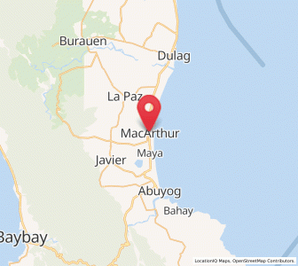 Map of MacArthur, Eastern Visayas
