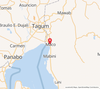 Map of Maco, Davao