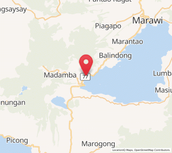 Map of Madalum, Autonomous Region in Muslim Mindanao