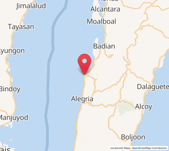 Map of Madridejos, Central Visayas