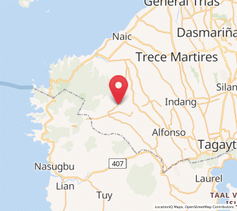 Map of Magallanes, Calabarzon